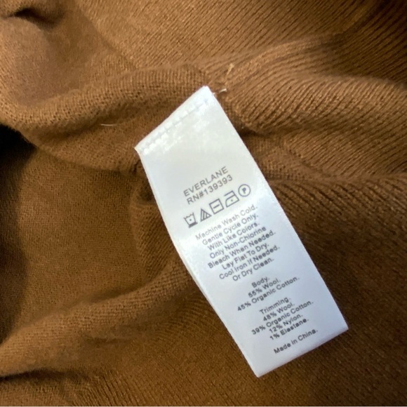 Everlane Brown Wool Blend Size Small Vest. - Picture 5 of 6